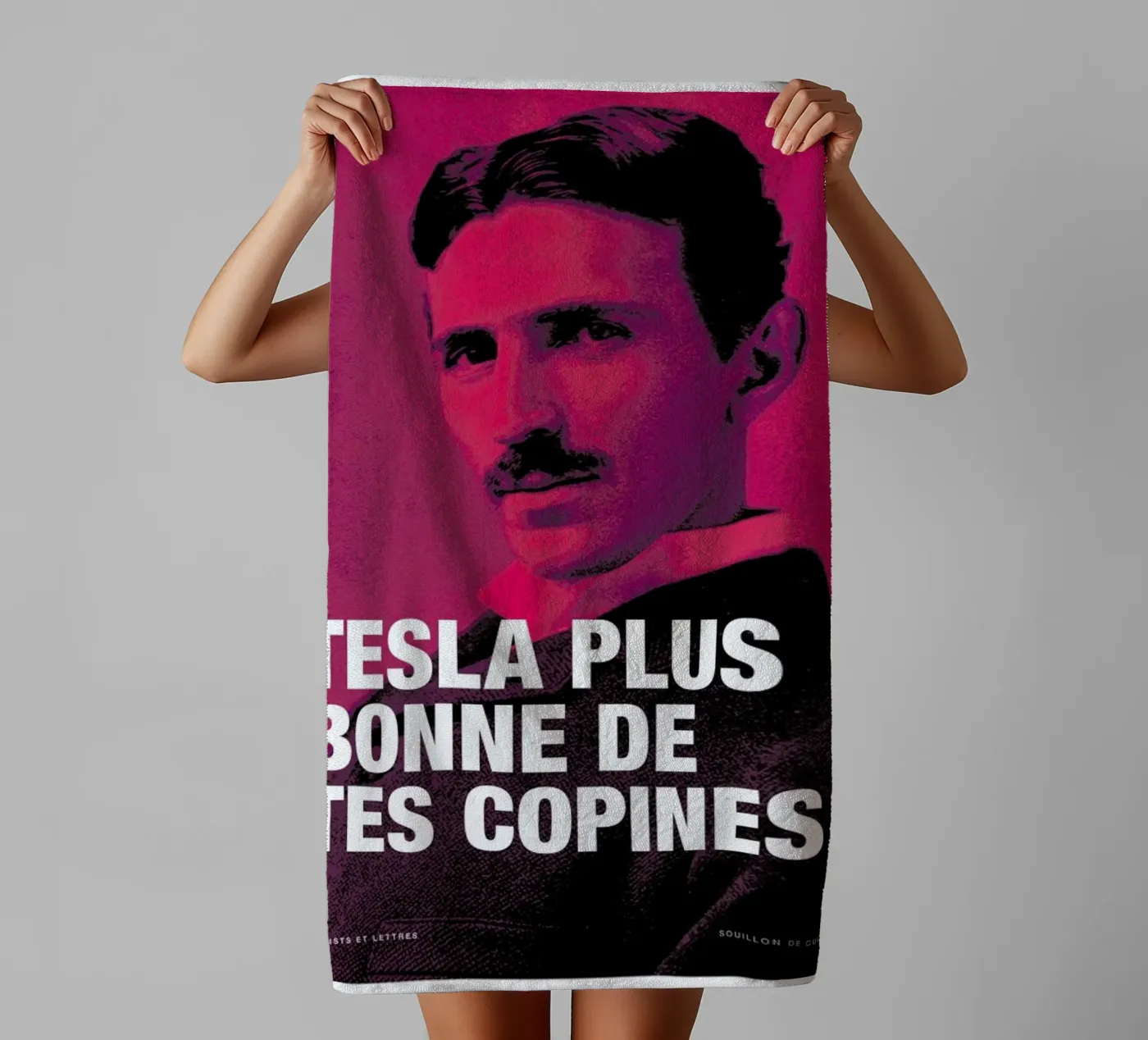 Tesla badhanddoek van Fists Et Lettres