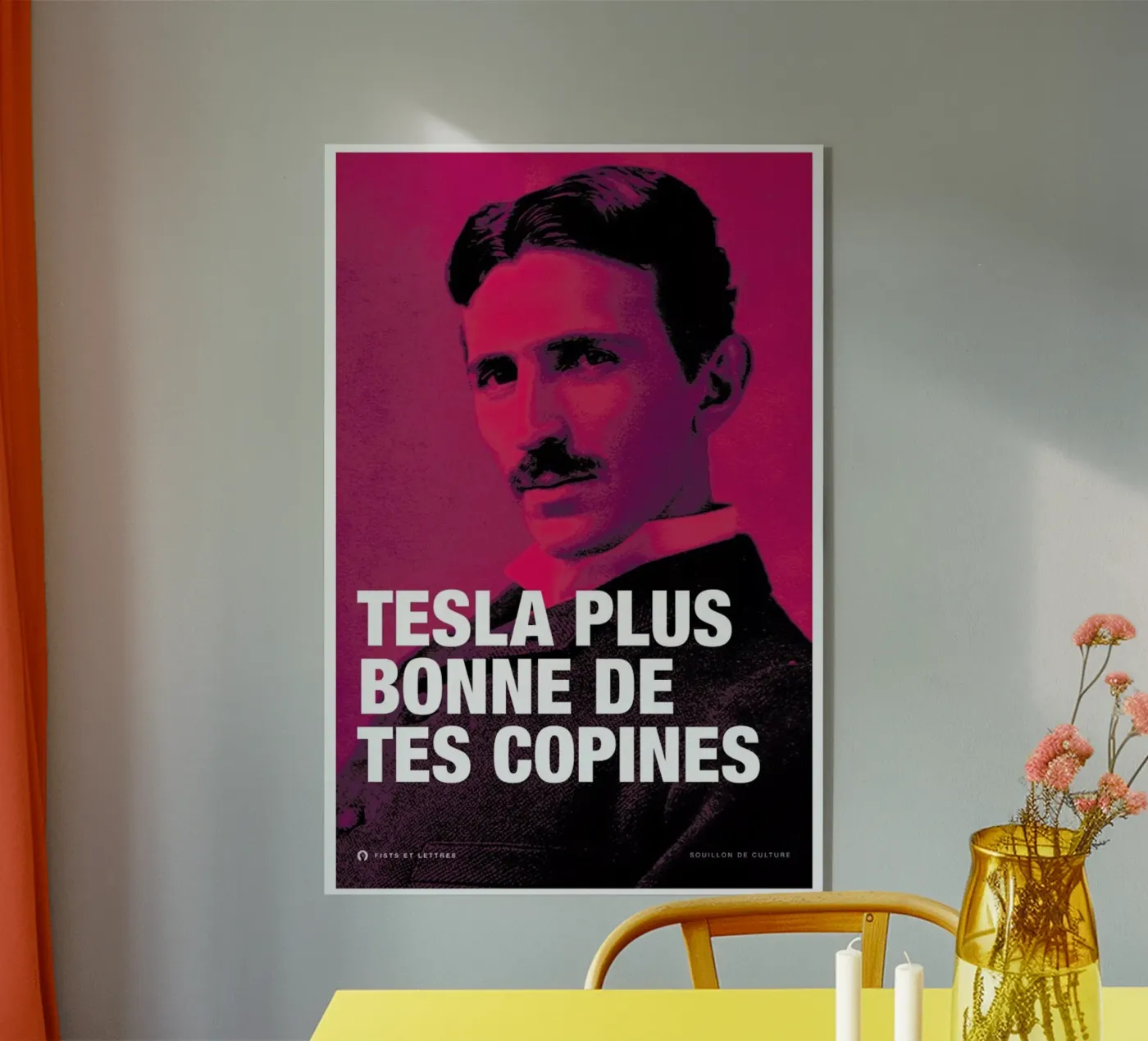 Tesla plexiglas de Fists Et Lettres
