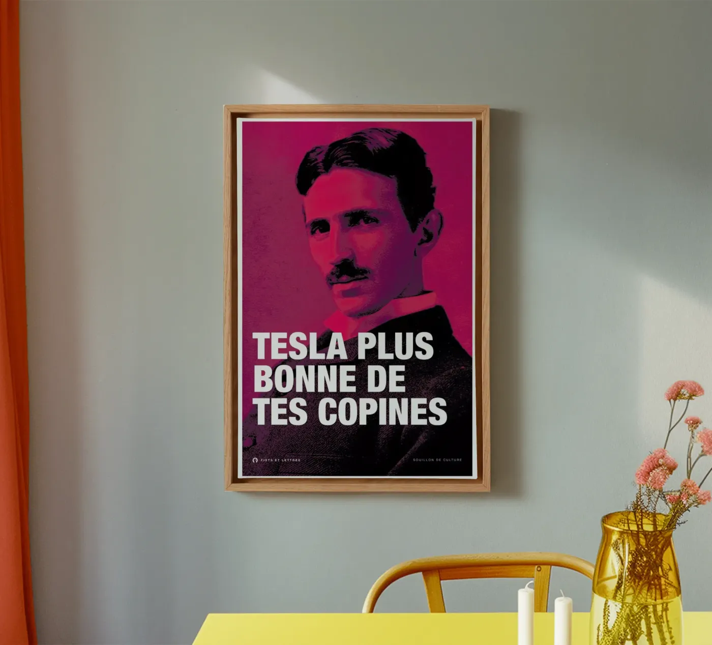 Tesla tela da Fists Et Lettres