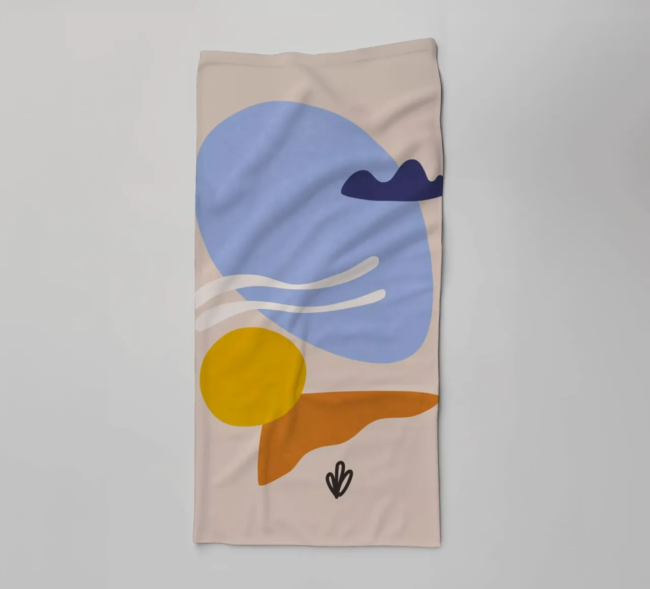 Vormen langs het meer badhanddoek van amini54