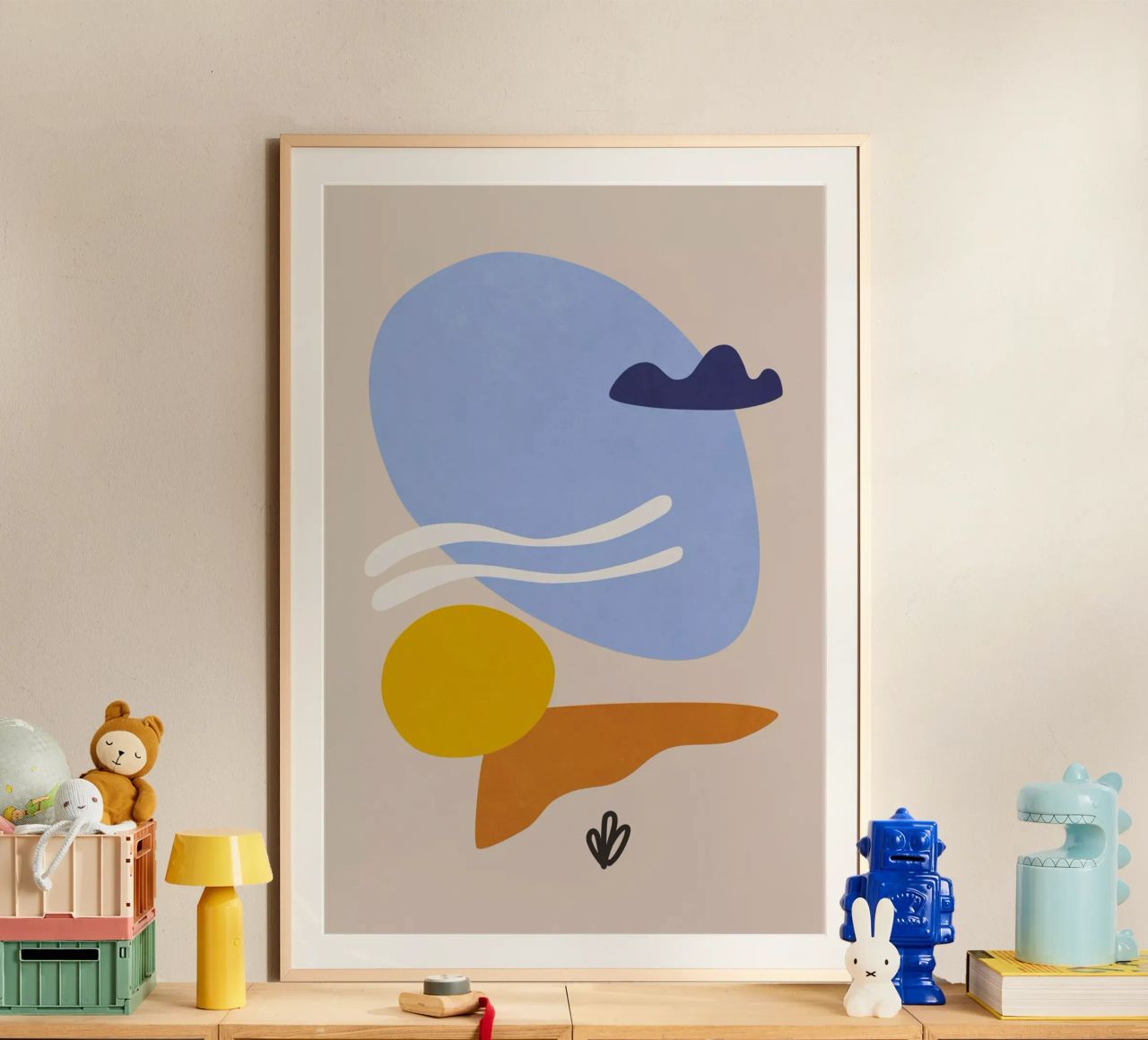 Formas de la orilla del lago poster de amini54