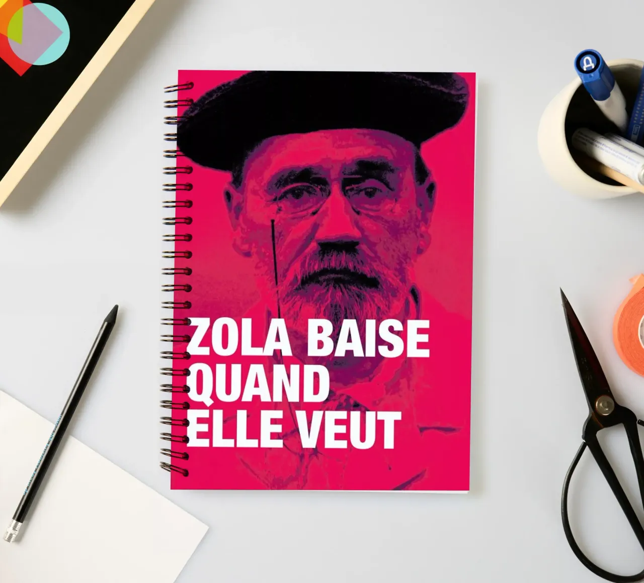 Zola spiral notebook by Fists Et Lettres