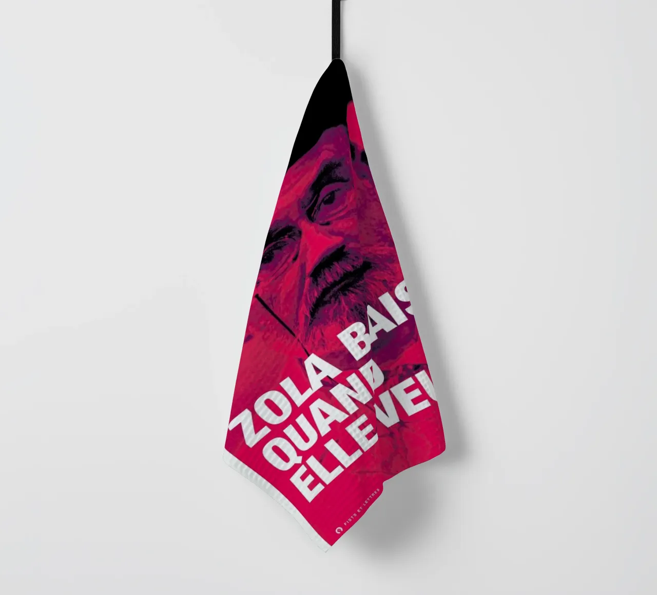 Zola tea towel by Fists Et Lettres