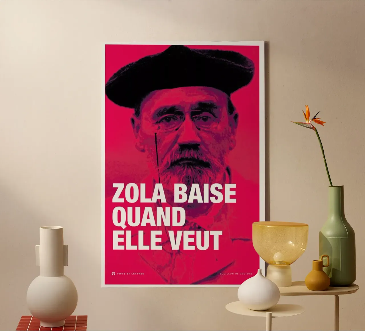 Zola toile de Fists Et Lettres