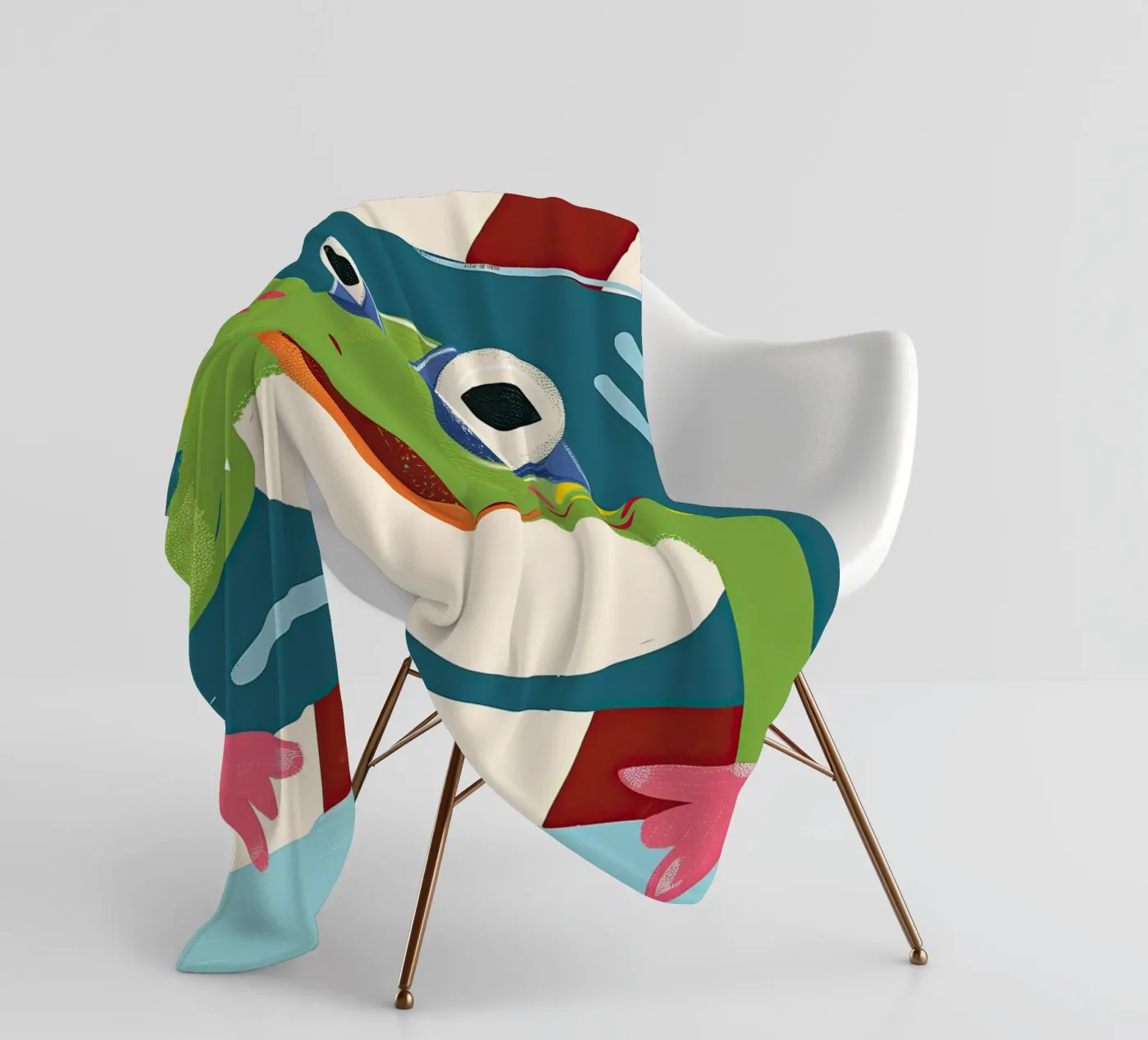 Pool Day Frog Fleecedecke von Lilo