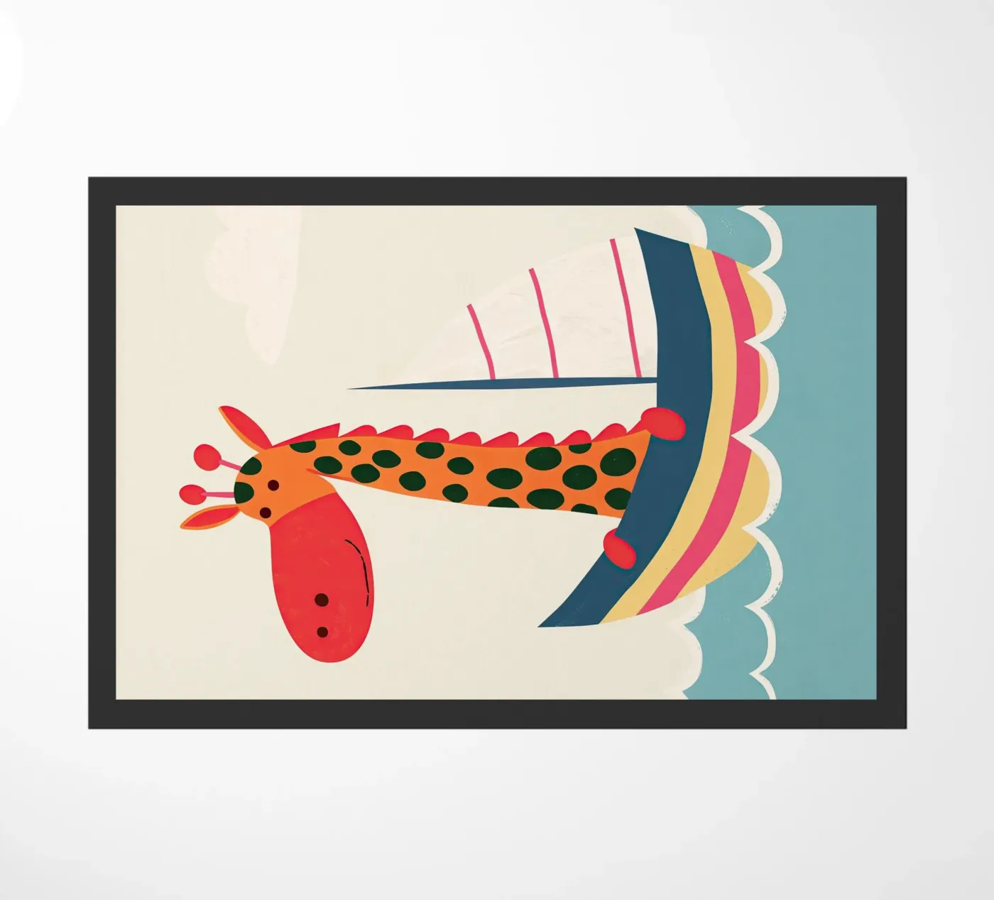 Captain Giraffe doormat by Lilo