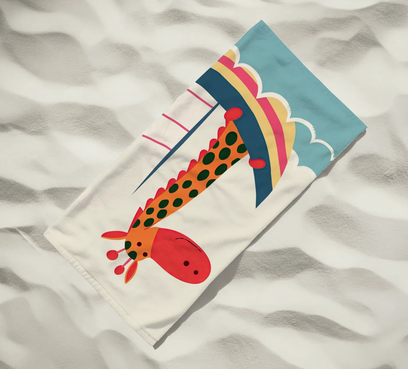 Captain Giraffe telo mare da Lilo
