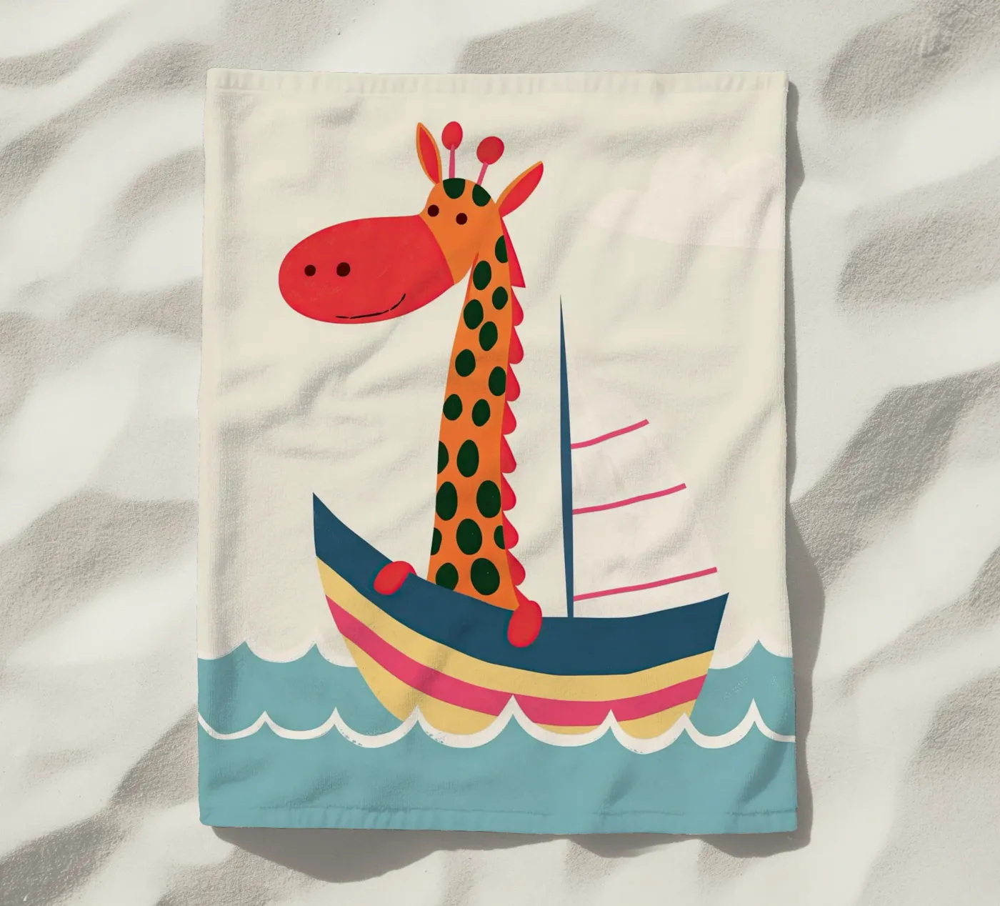 Captain Giraffe telo mare da Lilo