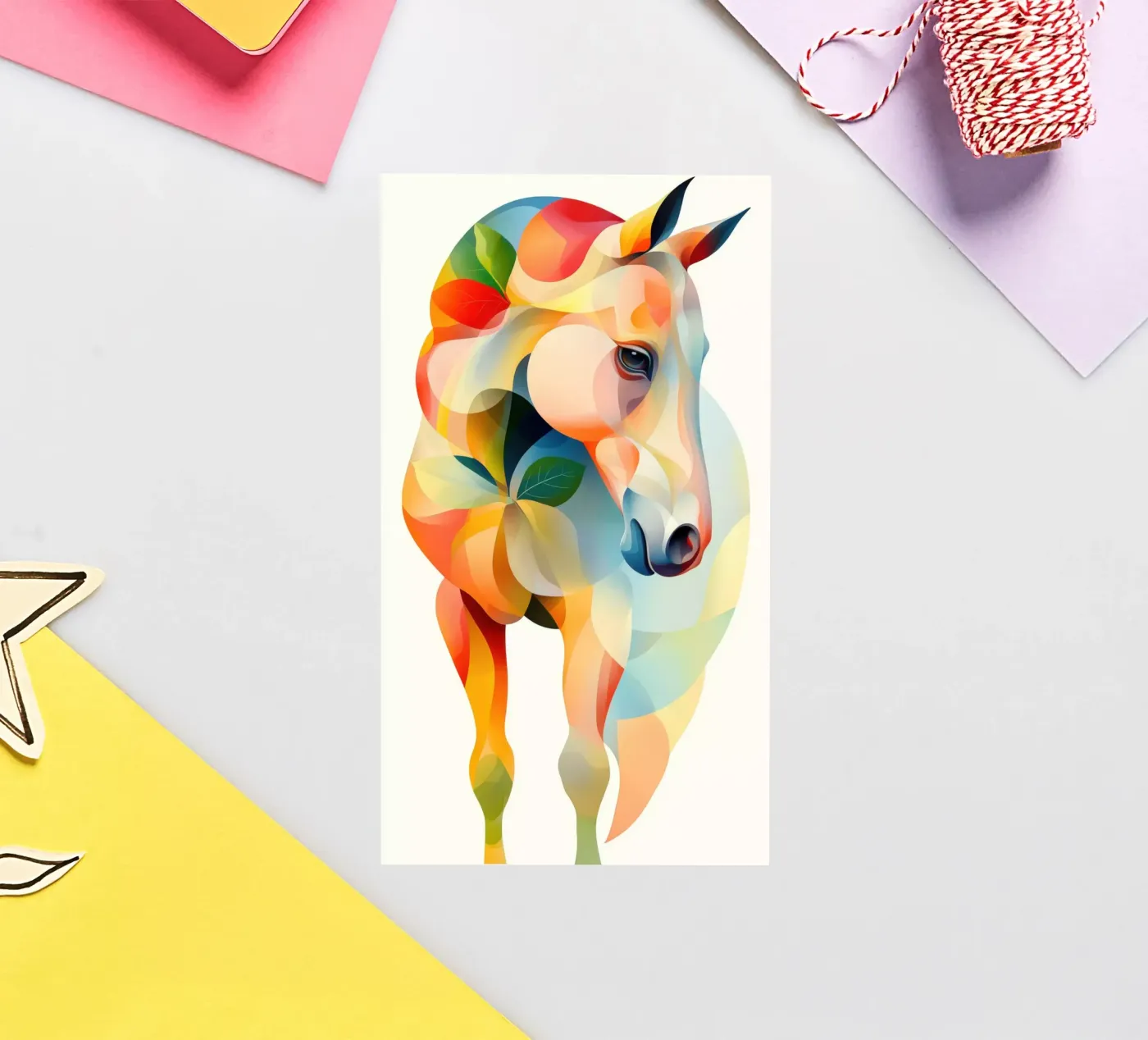 Stable sticker van Art Unleashed