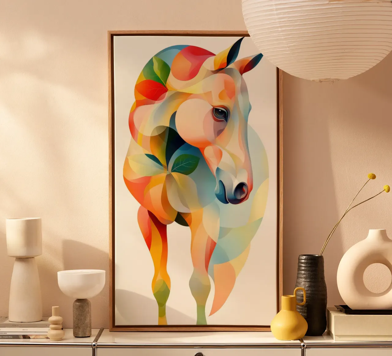 Stable tela con Cornice a cassetta da Art Unleashed