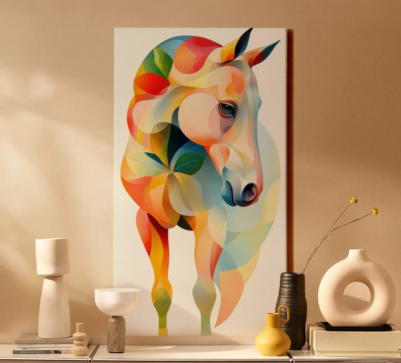 Stable tela con Cornice a cassetta da Art Unleashed