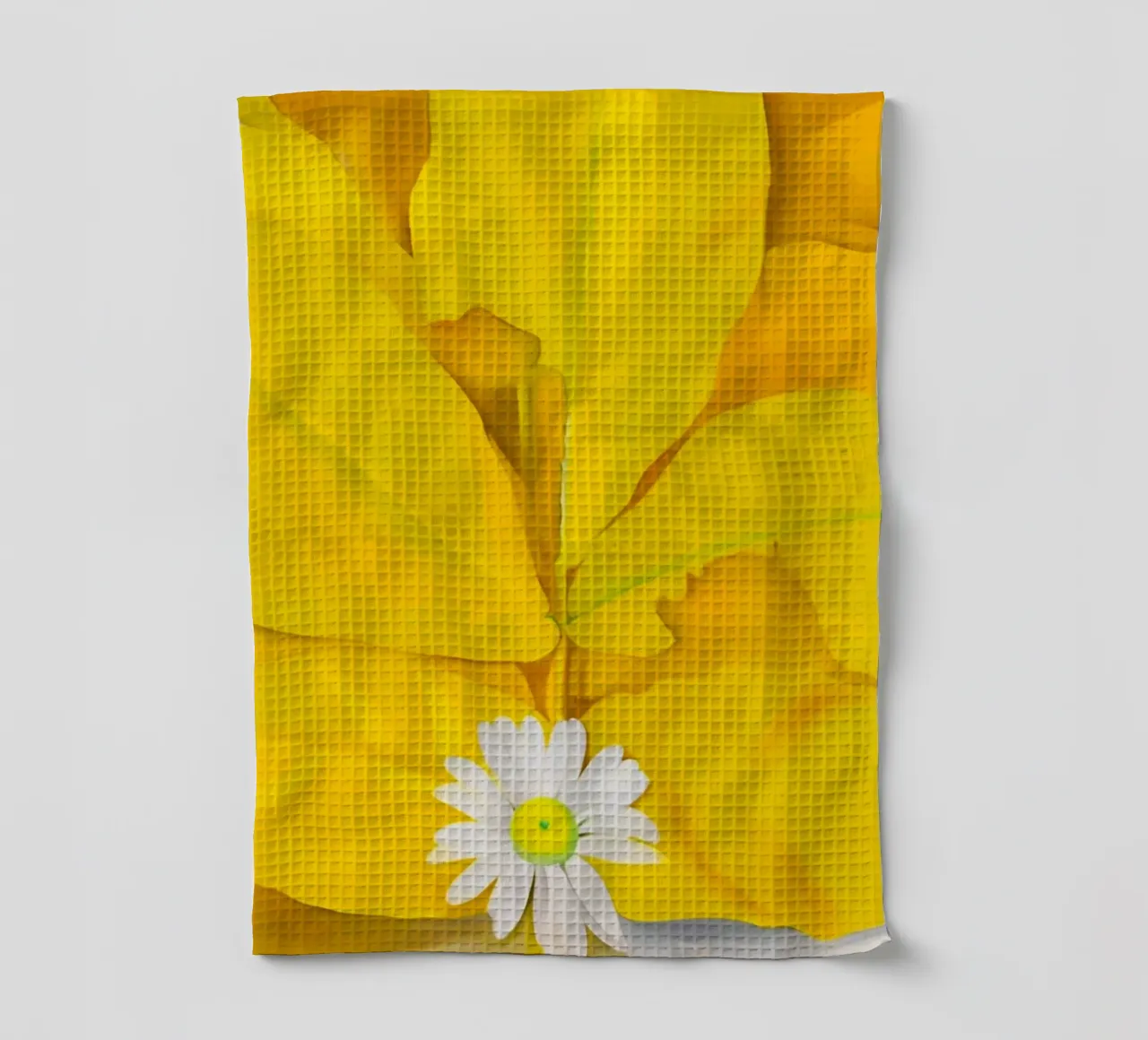 Georgia O'Keeffe - Yellow Hickory Leaves with Daisy tea towel by Kinsley