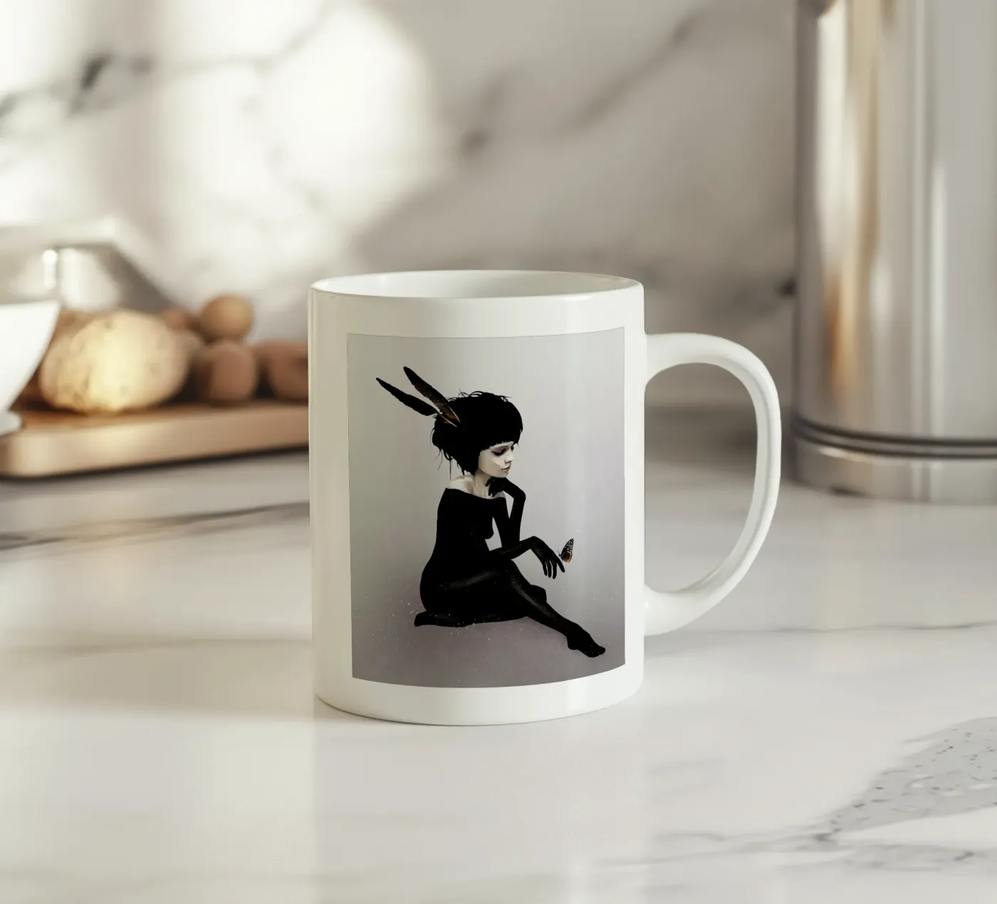 Here Before keramische mok van Ruben Ireland