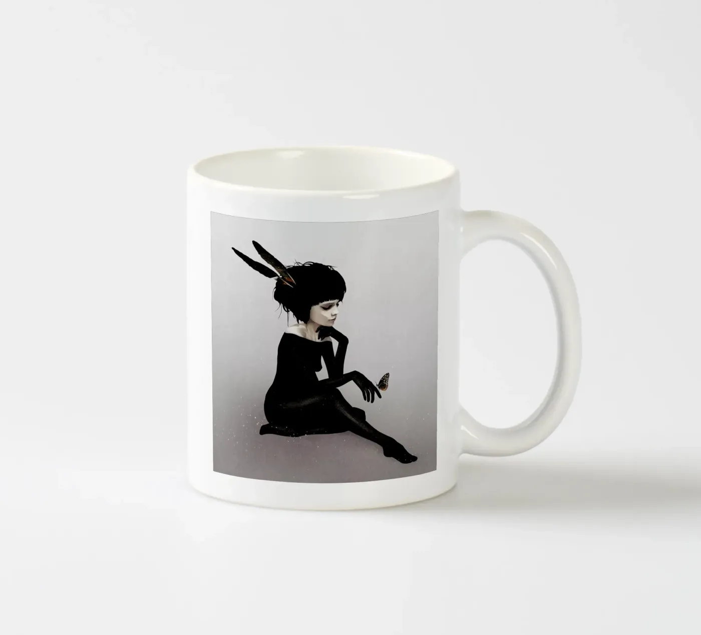 Here Before ceramic mug by Ruben Ireland