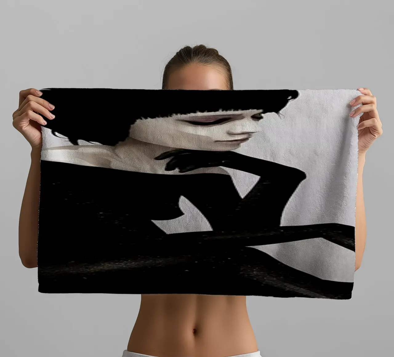 Here Before towel by Ruben Ireland