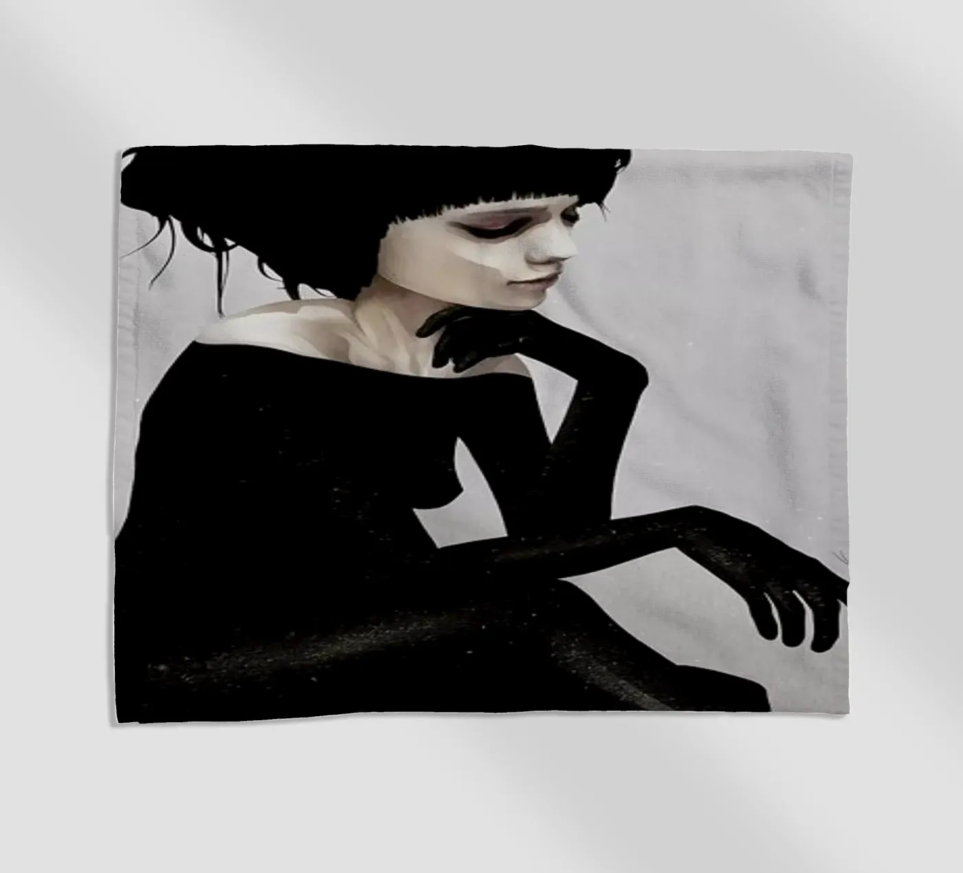Here Before beach towel by Ruben Ireland