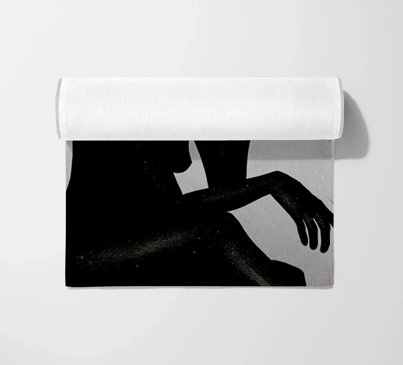 Here Before beach towel by Ruben Ireland