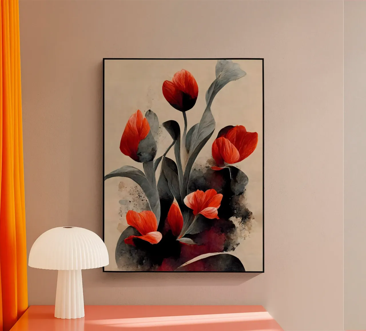 Red Tulips plexiglass da treechild