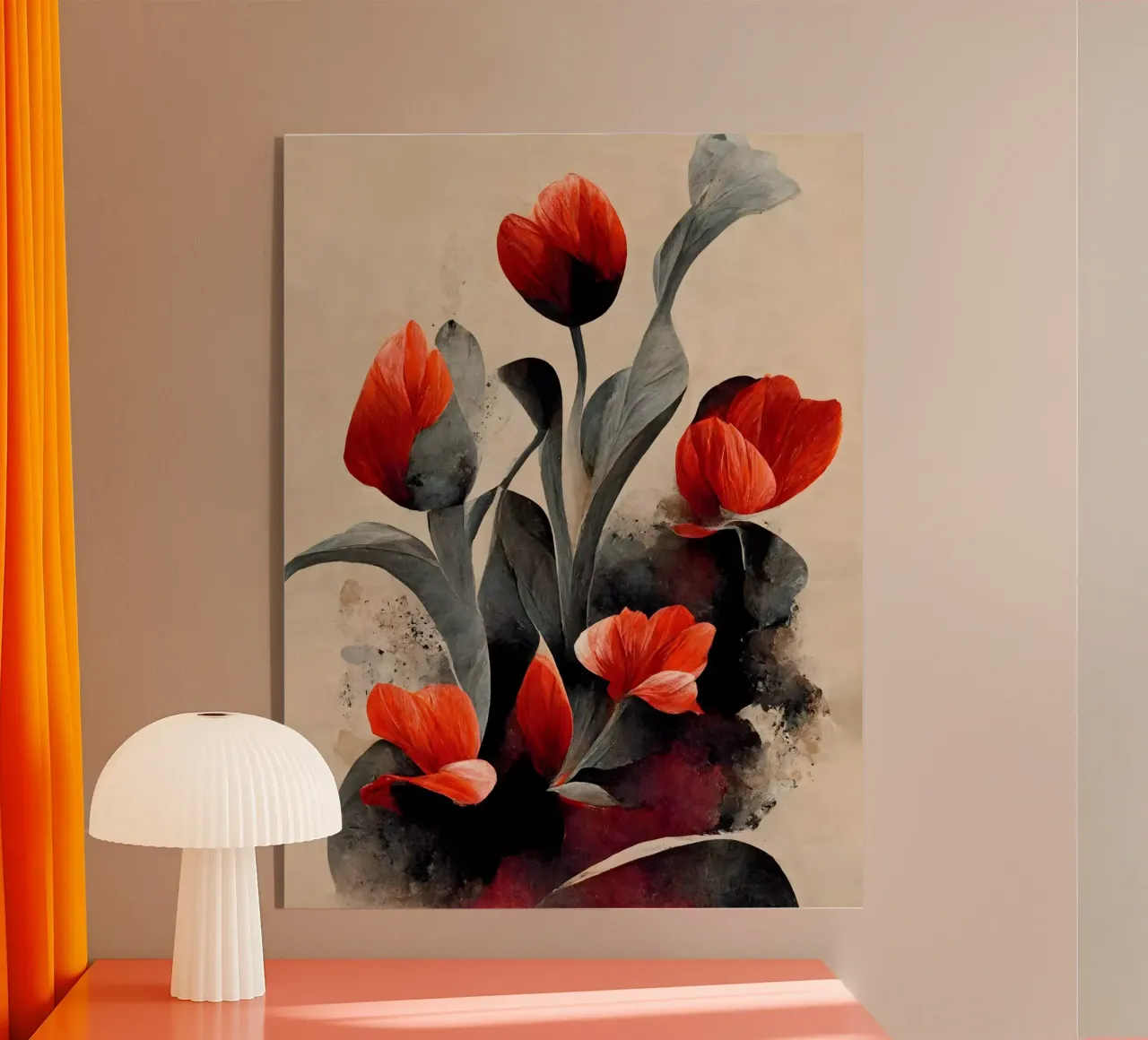 Red Tulips plexiglass da treechild