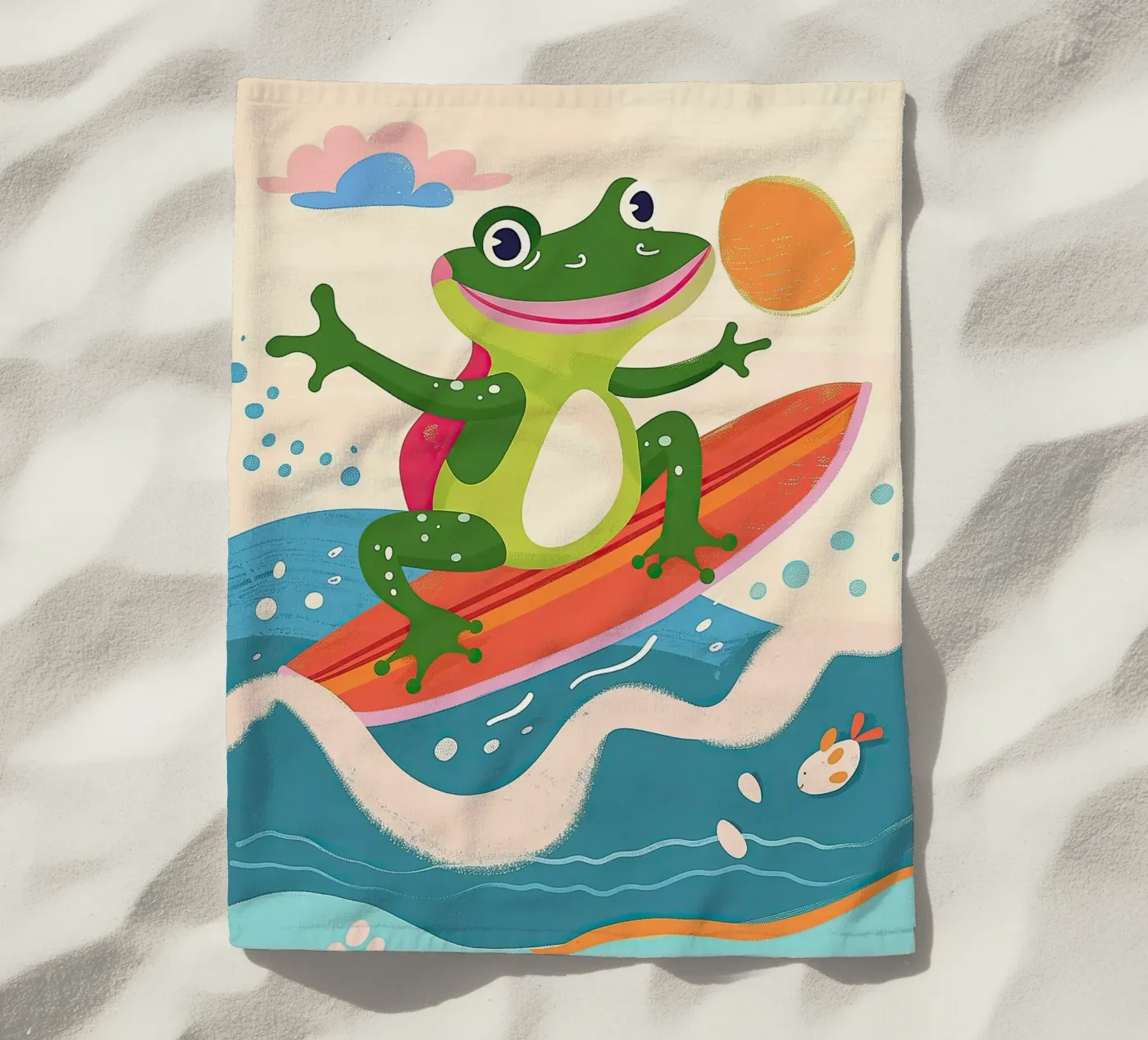 Surf King Frog telo mare da Lilo