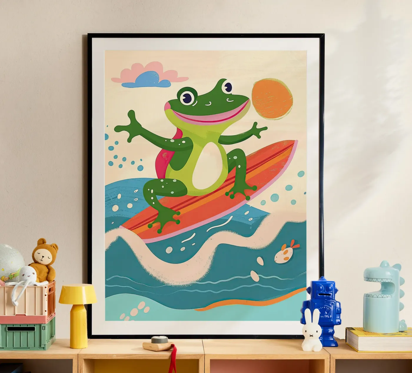Surf King Frog poster da Lilo
