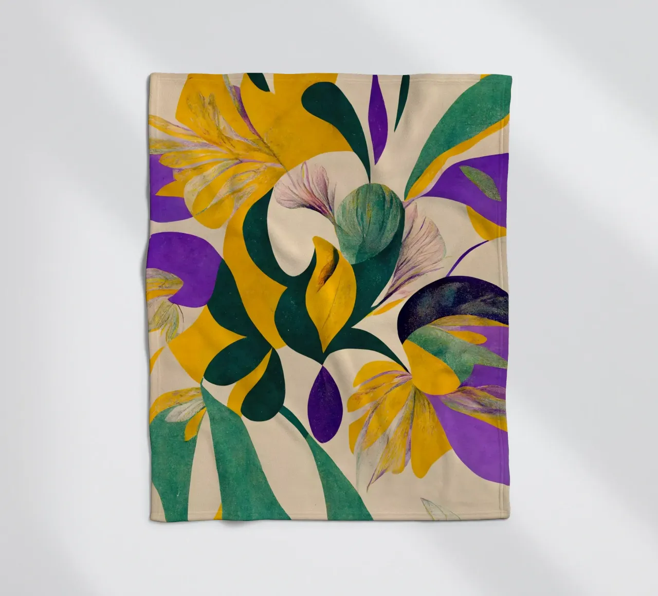 Spring Flowers coperta in pile da treechild