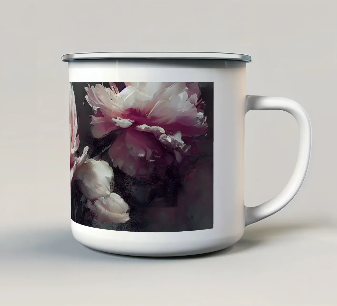 Lovely Peony No 1 tazza in smalto da treechild