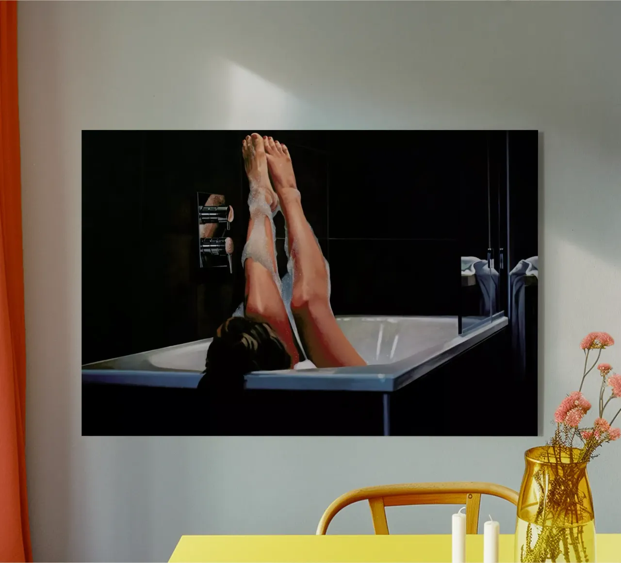 Dans Le Bain acryl van Jérôme Romain