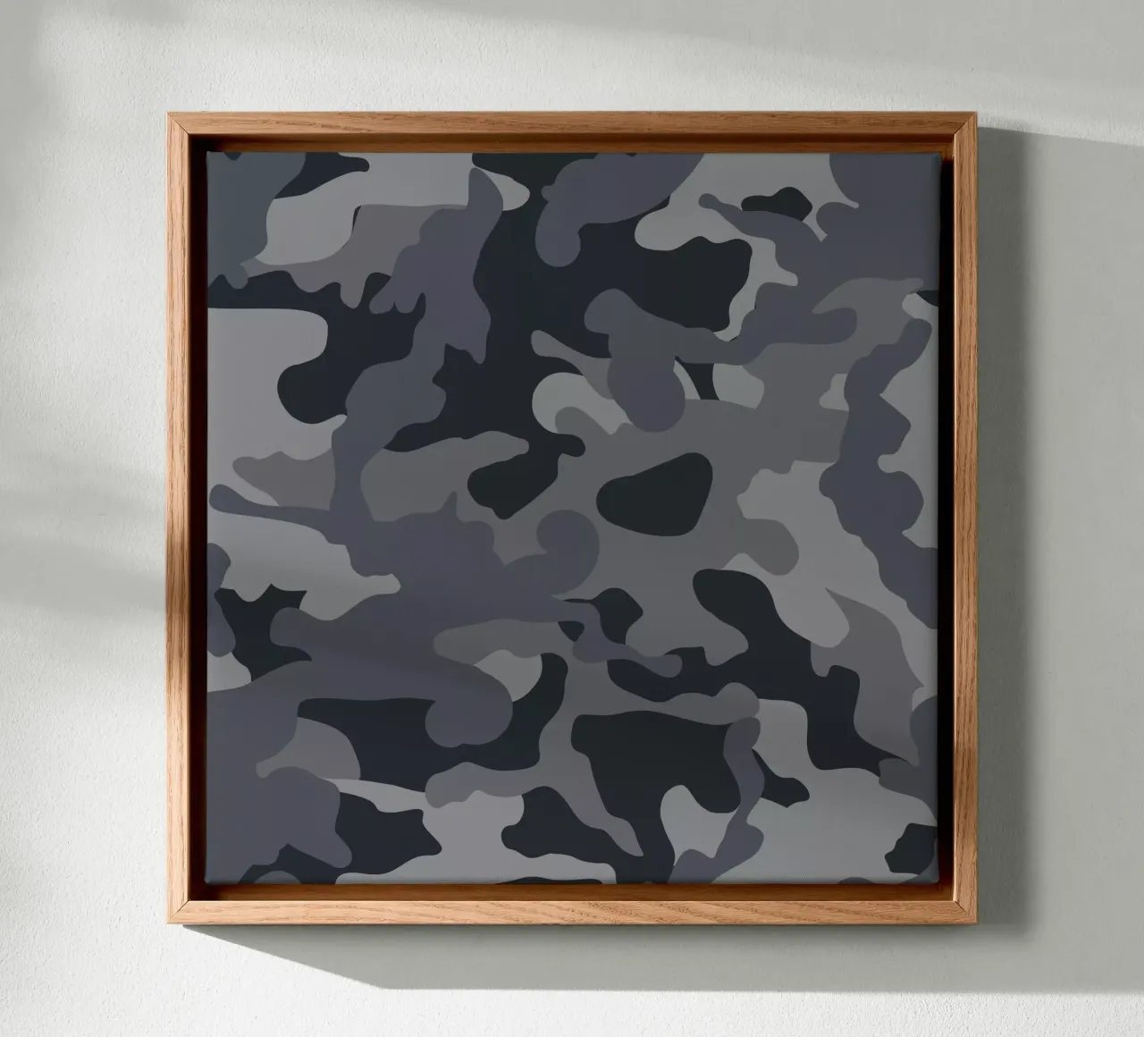 Militär-Tarnung Leinwand mit Schattenfugenrahmen von 🎁 ARTVI-SHOP