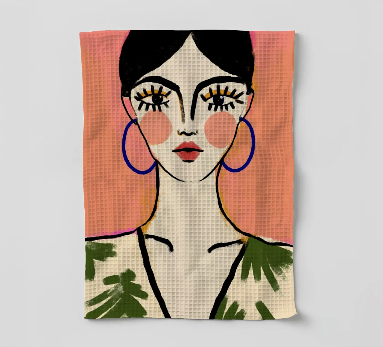 Big Eyes tea towel by treechild