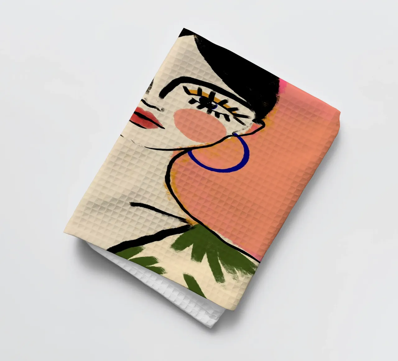 Big Eyes tea towel by treechild