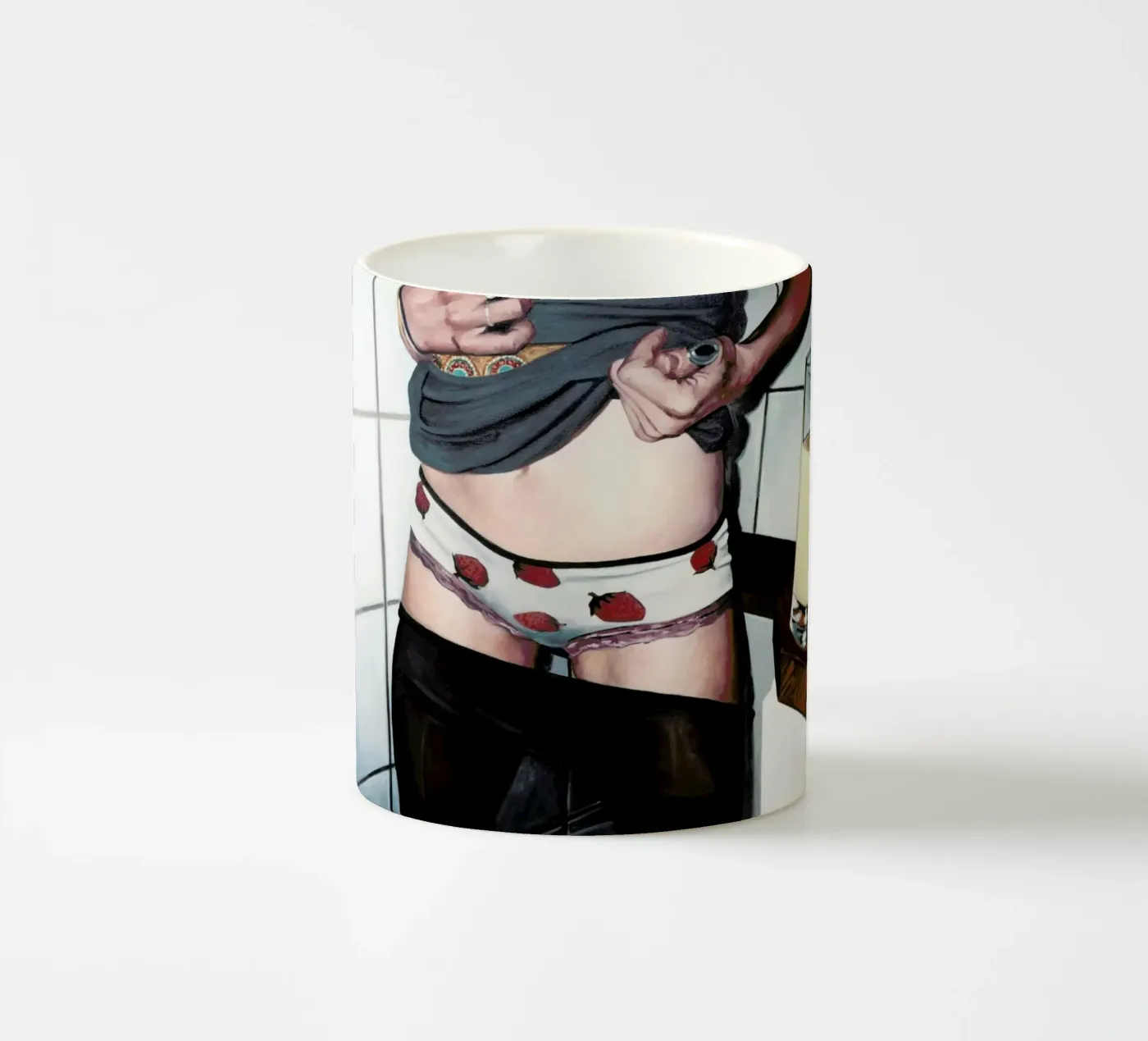 Fraise Mojo ceramic mug by Jérôme Romain