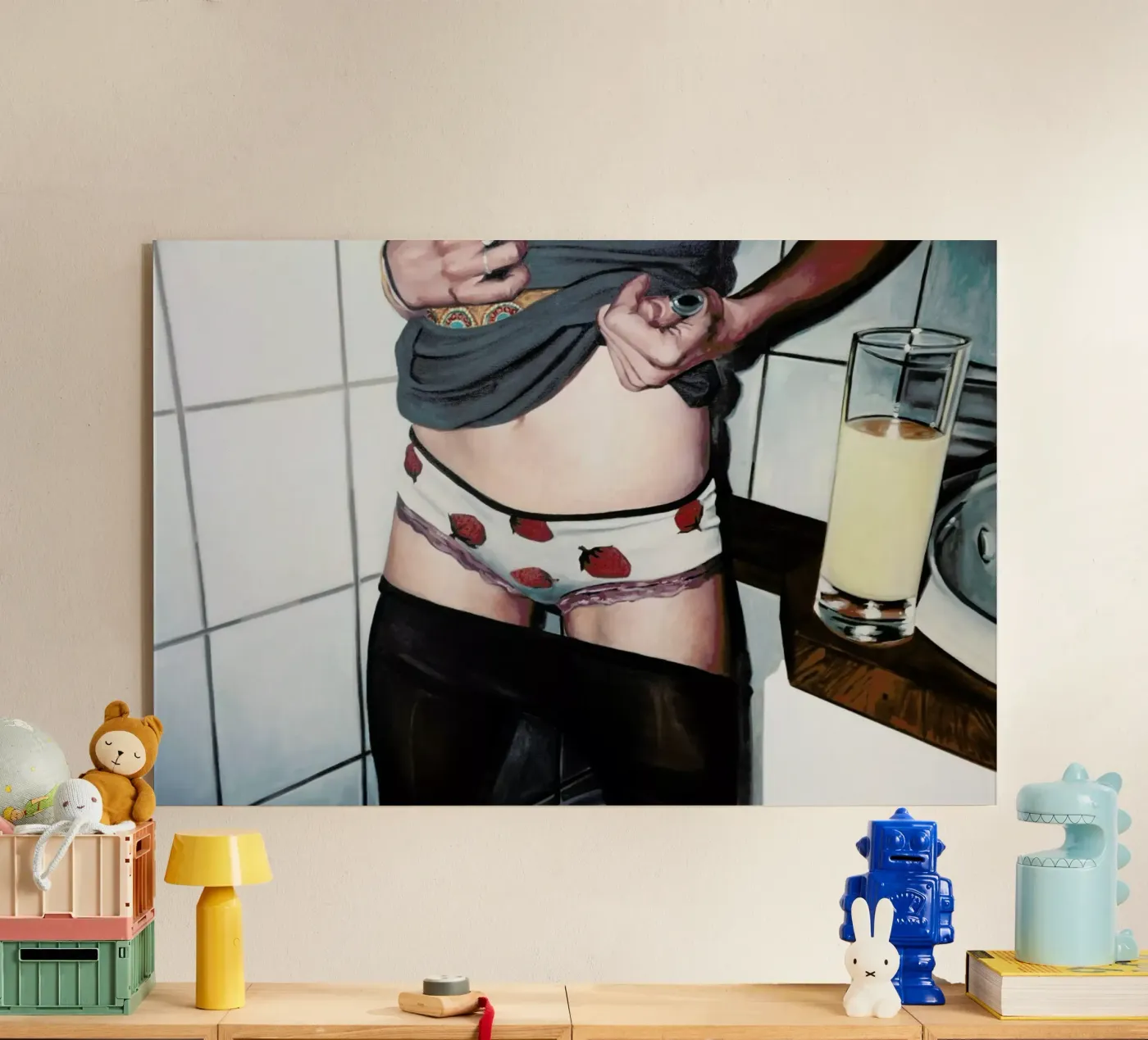 Fraise Mojo plexiglas de Jérôme Romain