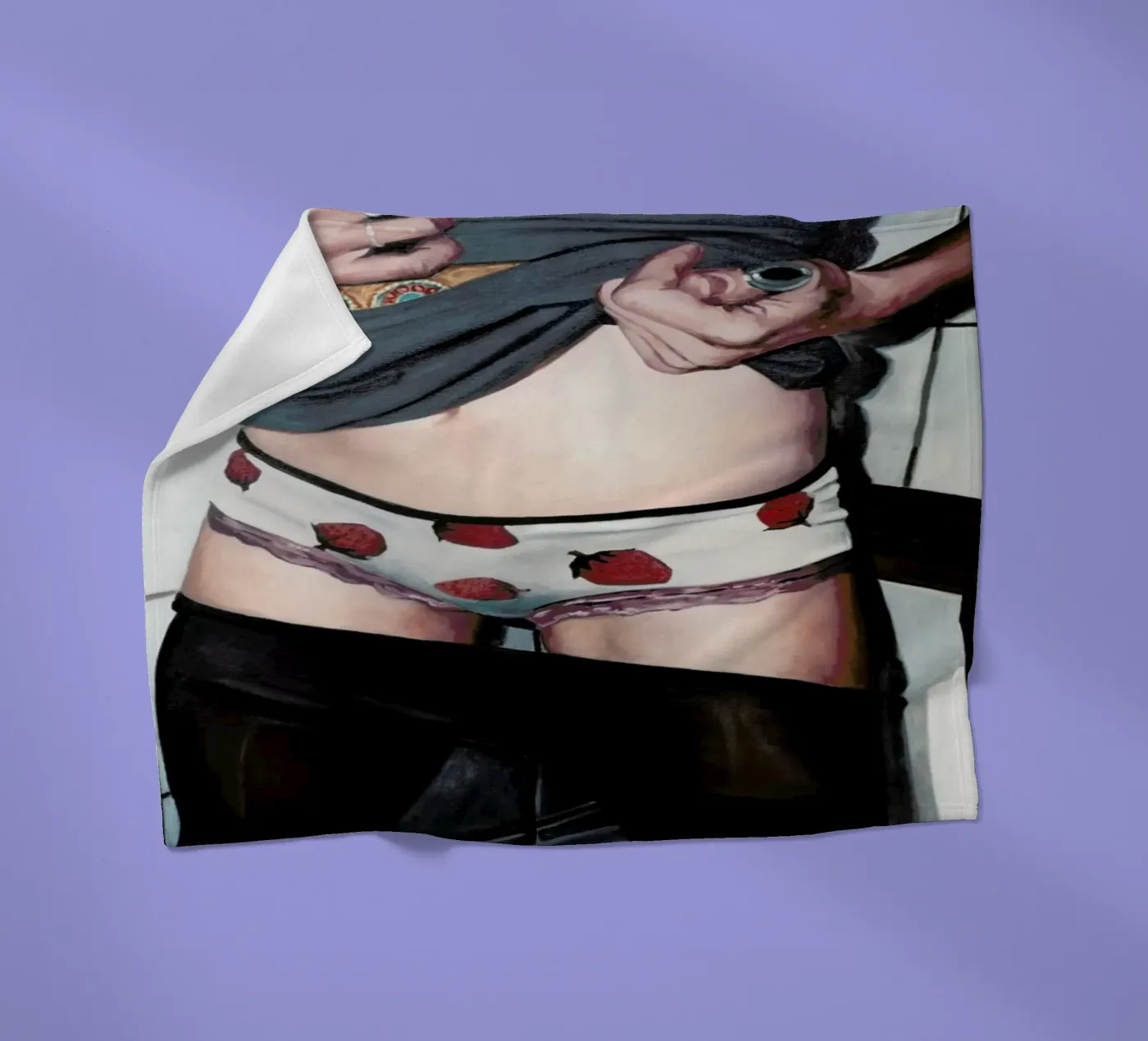 Fraise Mojo fleecedeken van Jérôme Romain