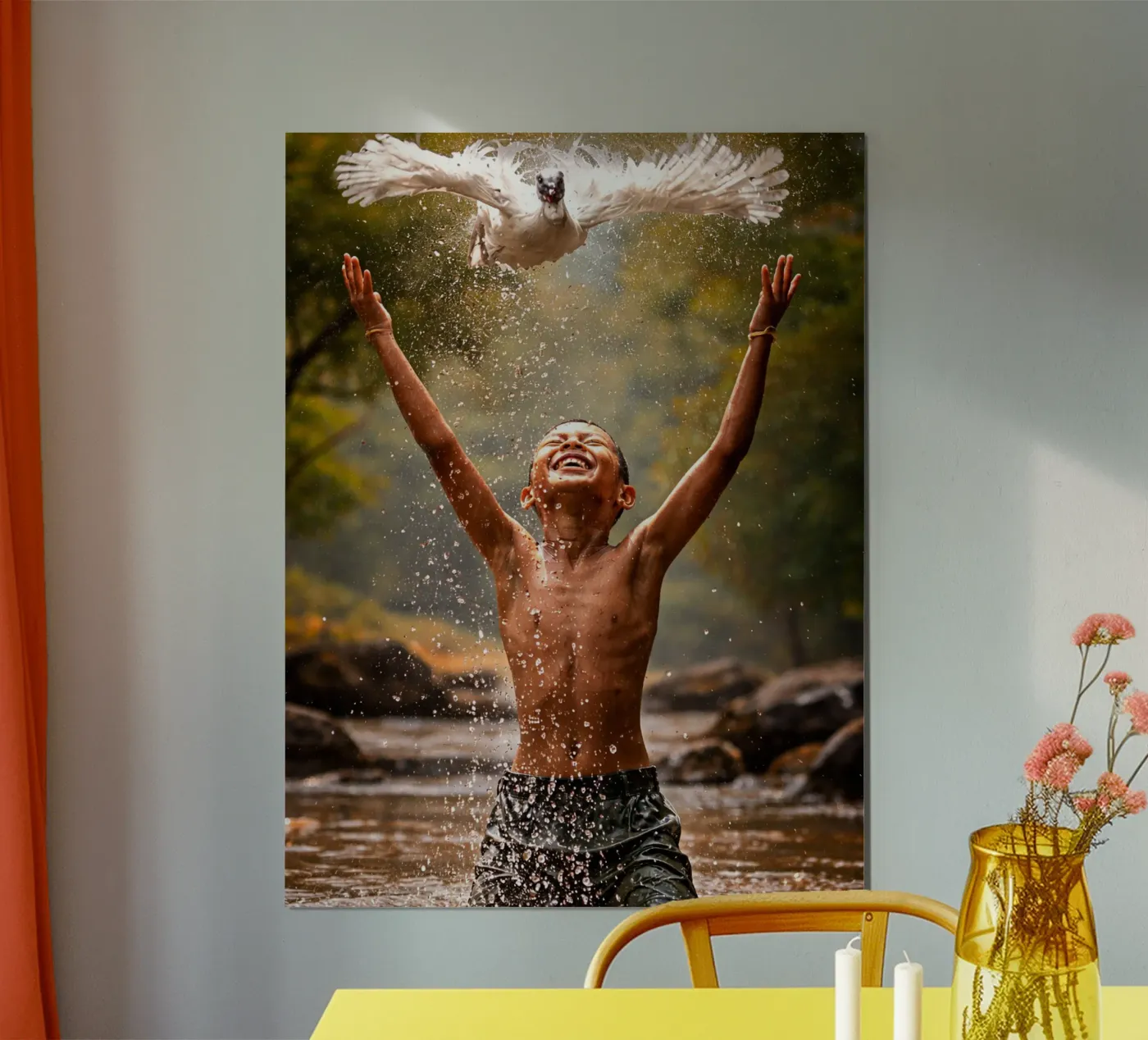 kind en eend poster van tamarind