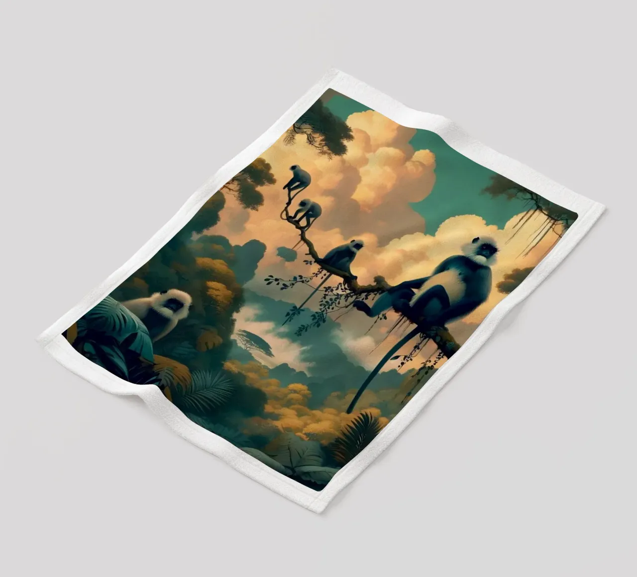 SINGE SACRE fleece blanket by RUBIANT ART