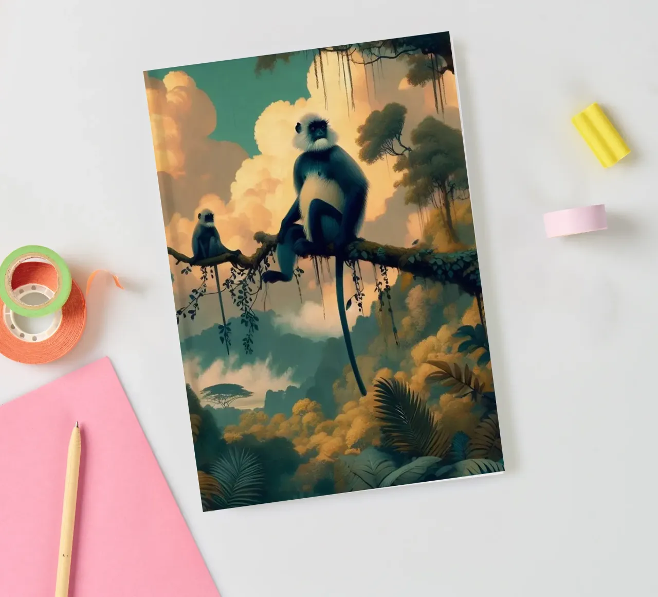 SINGE SACRE notebook by RUBIANT ART
