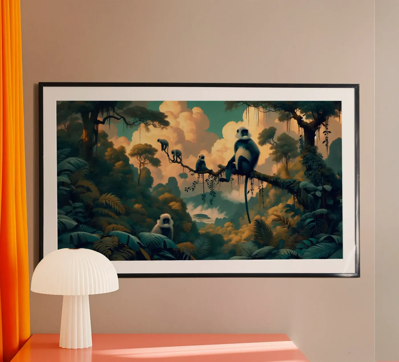 SINGE SACRE poster van RUBIANT ART