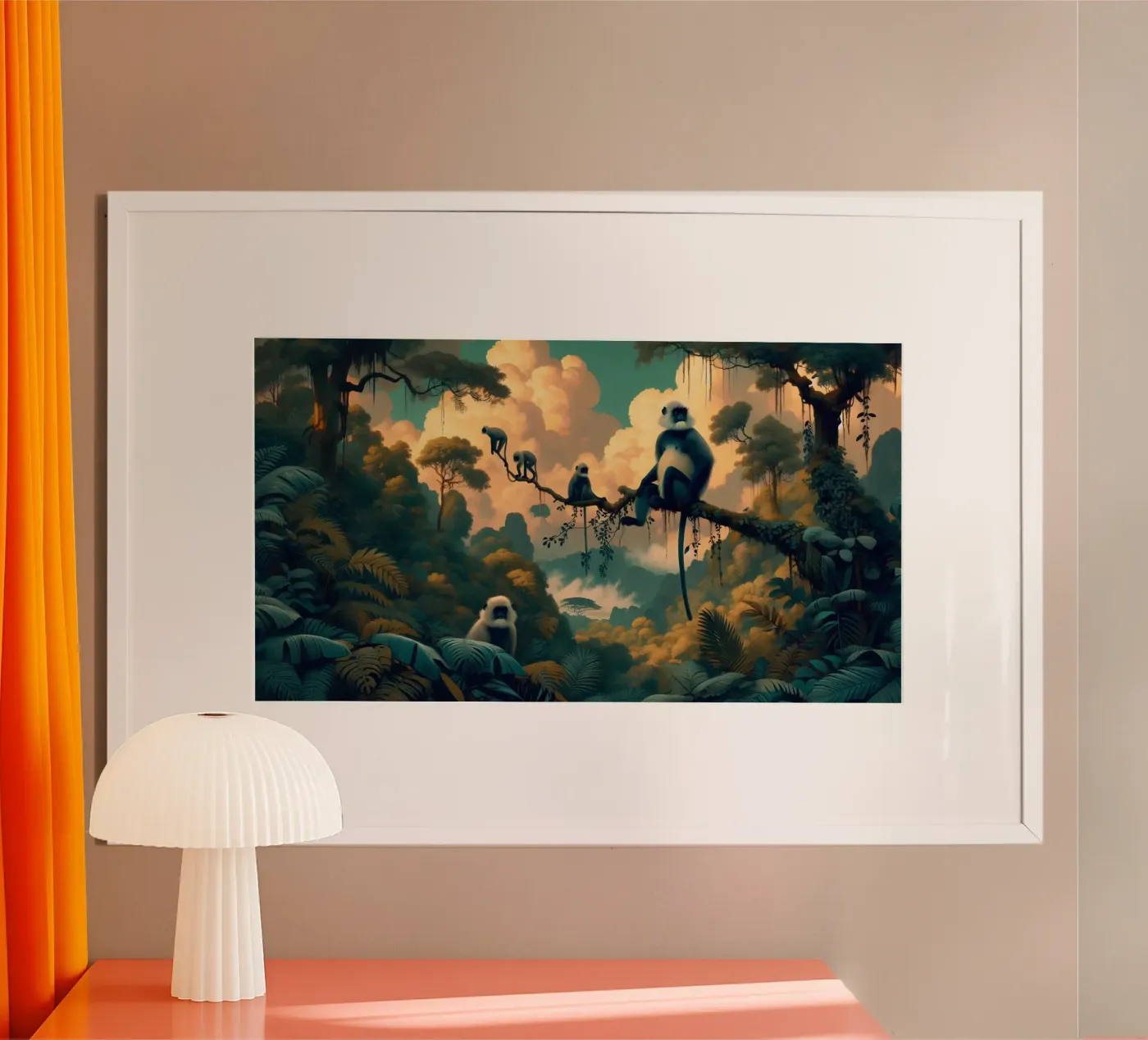 SINGE SACRE poster van RUBIANT ART