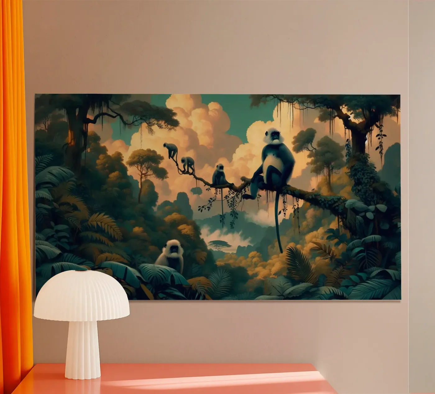 SINGE SACRE poster van RUBIANT ART