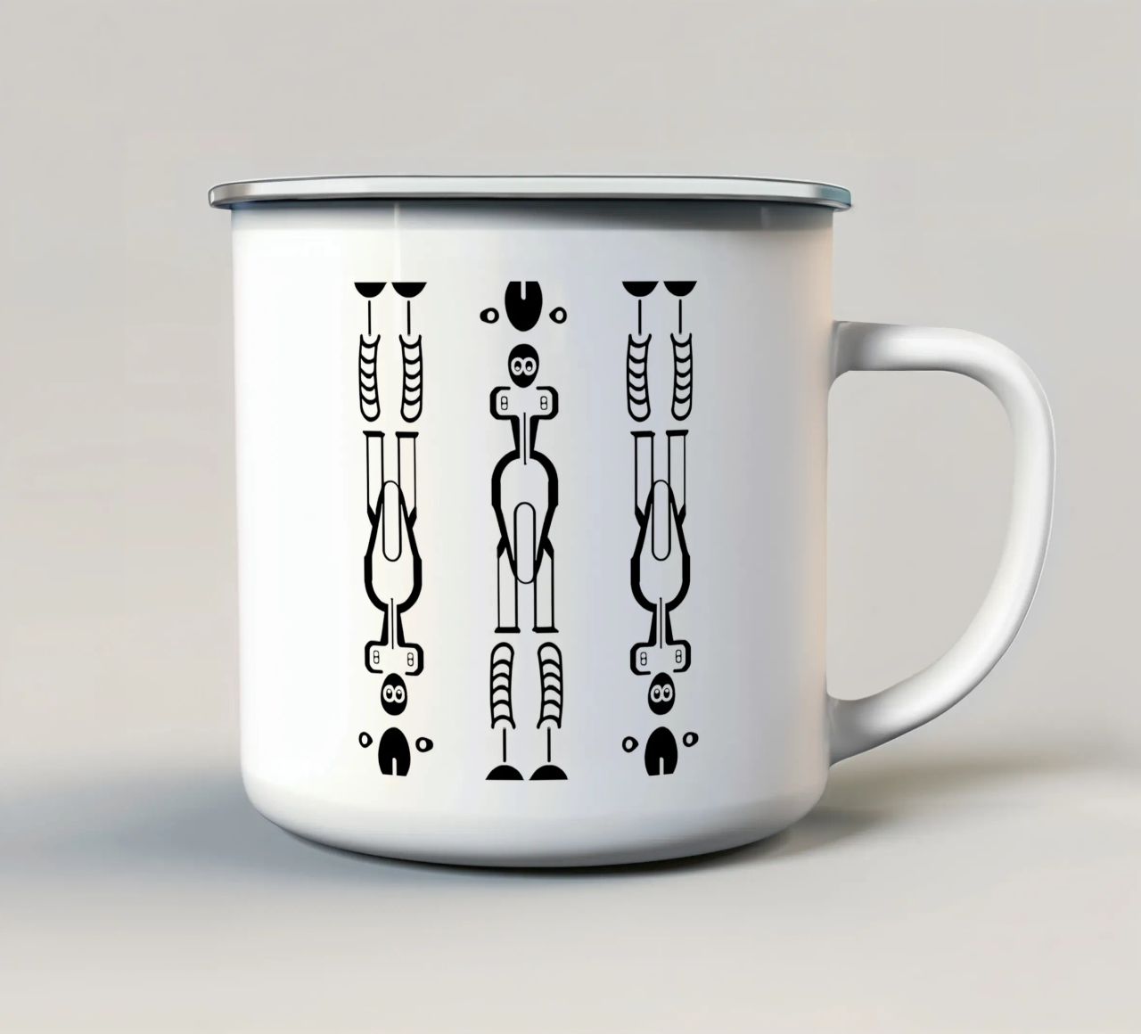 inca 8 tazza in smalto da Rezh creations