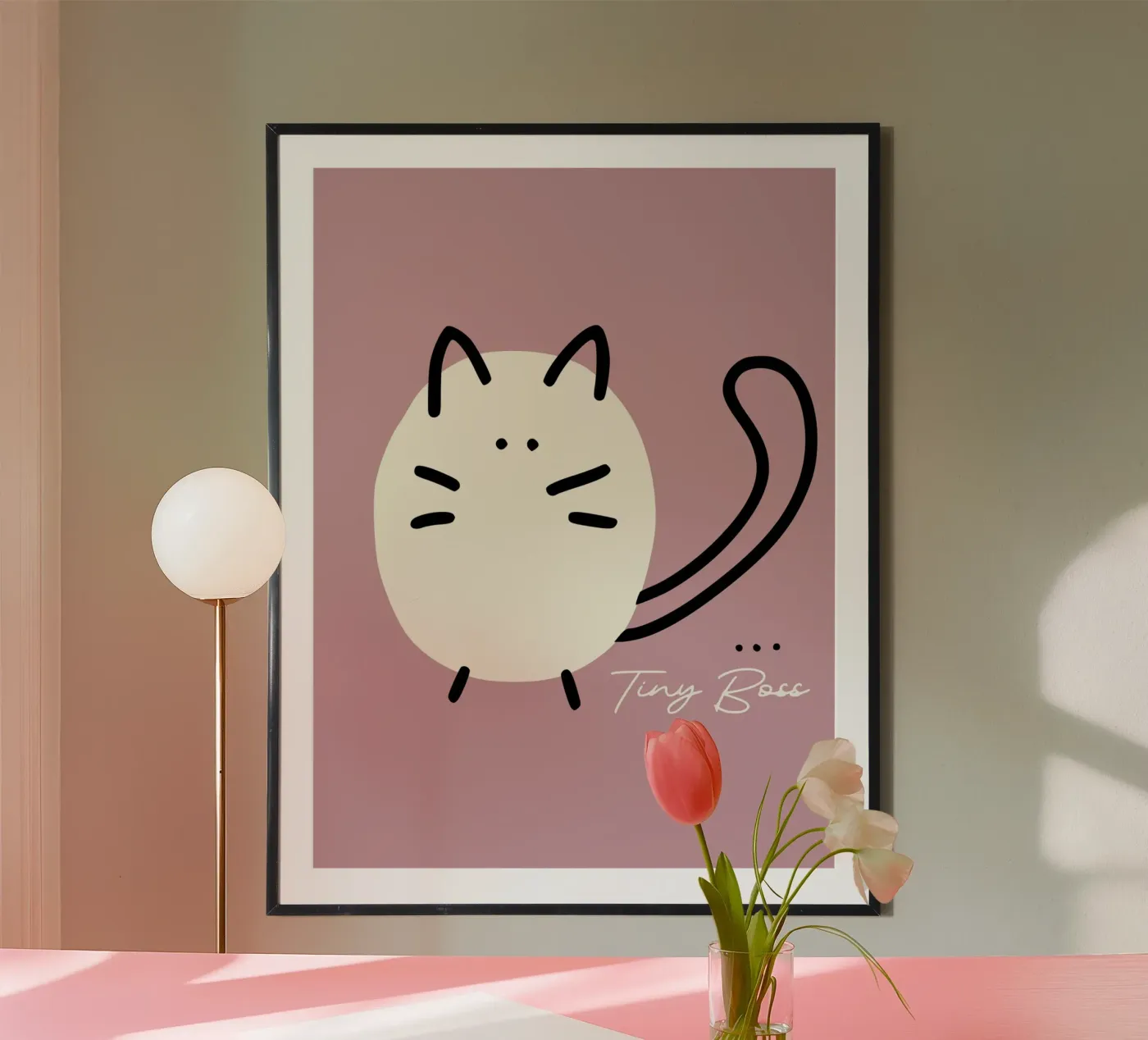 Tiny Boss Cat Poster von annick