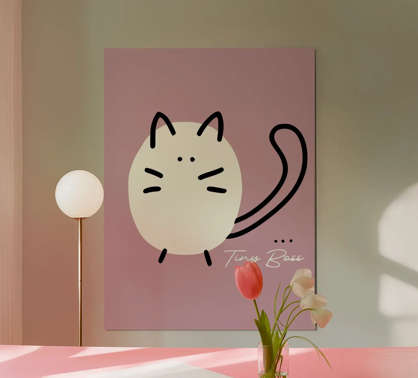 Tiny Boss Cat Poster von annick