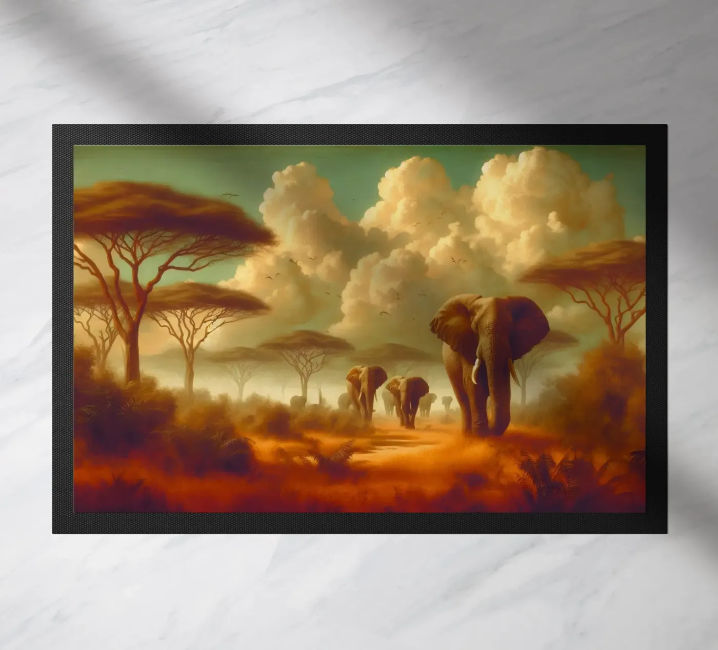 ELEPHANT paillasson de RUBIANT ART