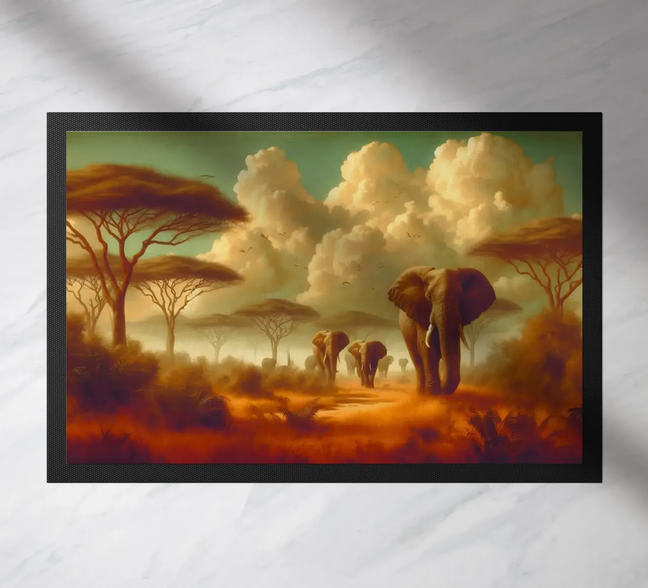 ELEPHANT doormat by RUBIANT ART