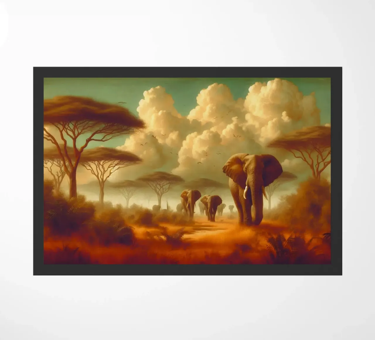 ELEPHANT doormat by RUBIANT ART