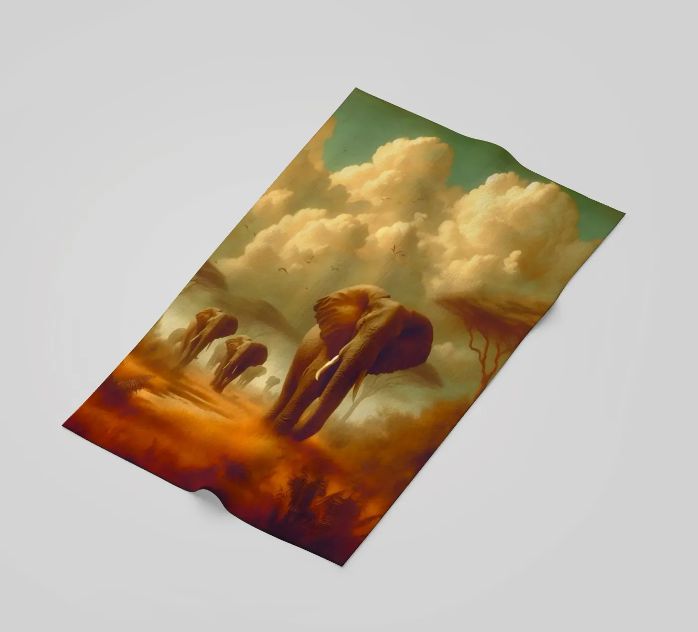 ELEPHANT strandhanddoek van RUBIANT ART