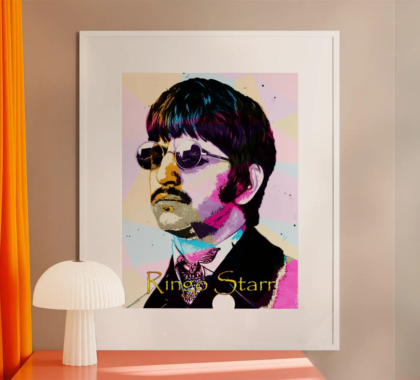 WPAP Ringo Star poster van Aalynh Art