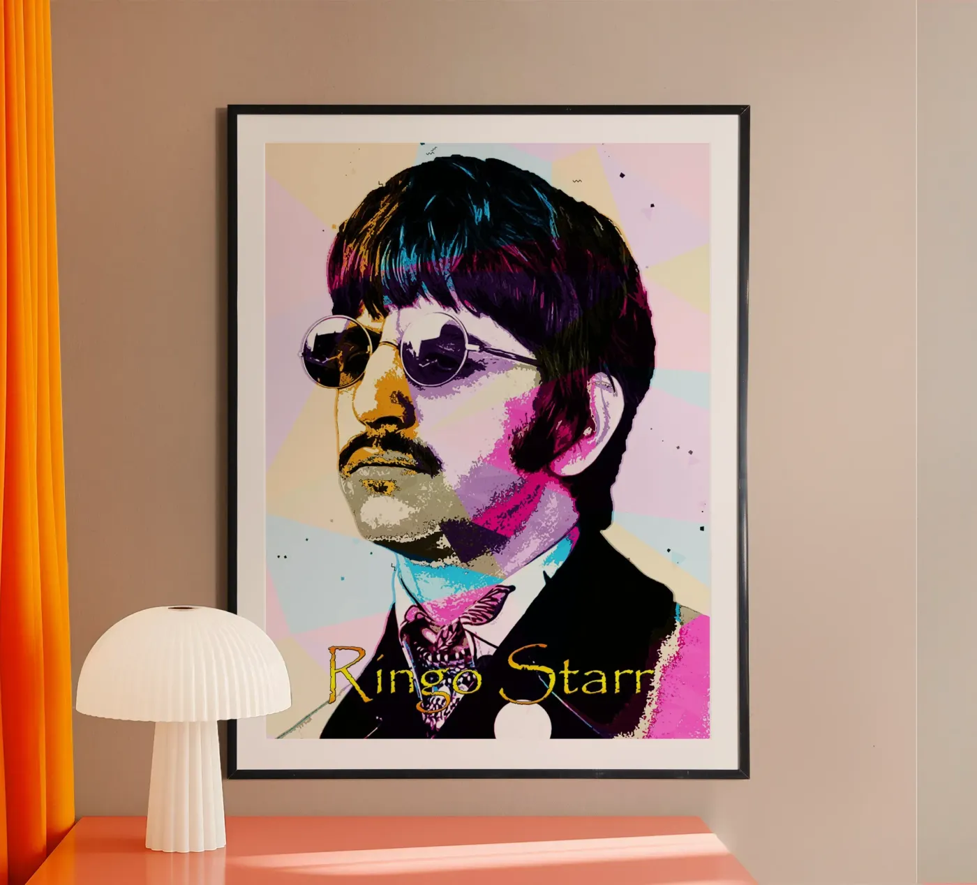 WPAP Ringo Star poster van Aalynh Art
