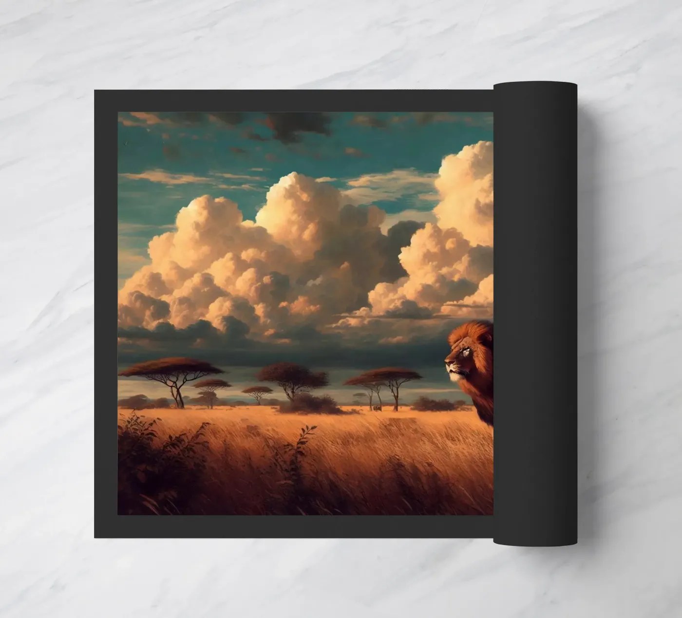 LION doormat by RUBIANT ART